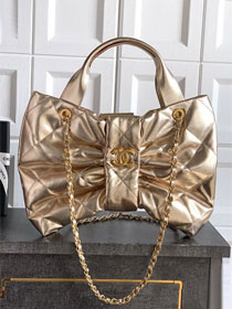 CC original lambskin large handbag AS5851 gold