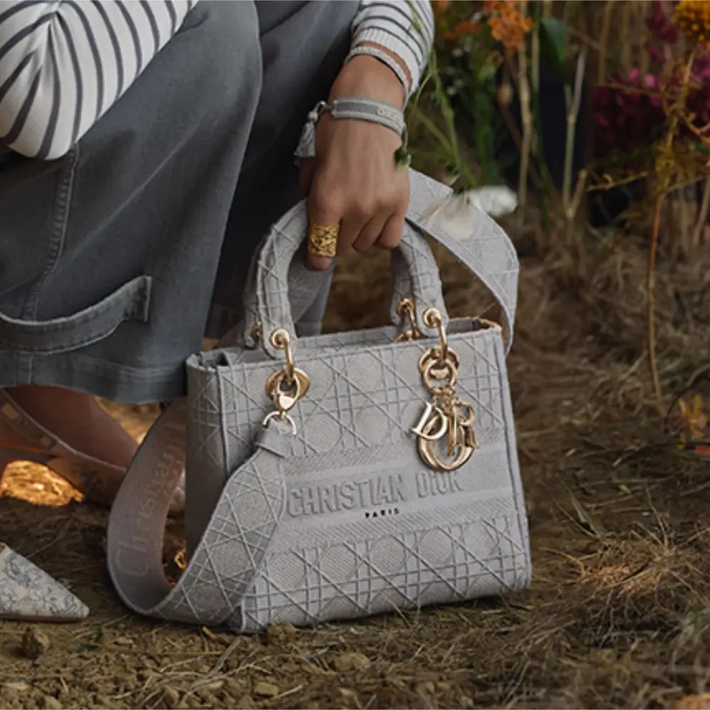 Lady Dior Embroidered Cannage Bag 6