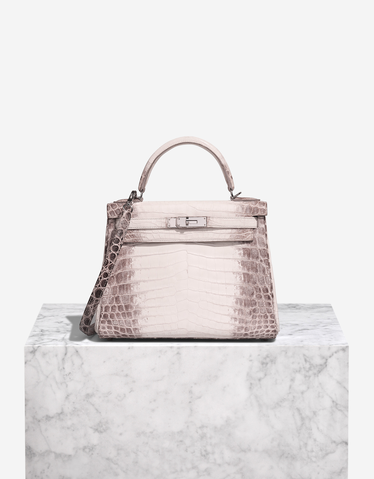 Fake Hermes Kelly Himalaya Crocodile