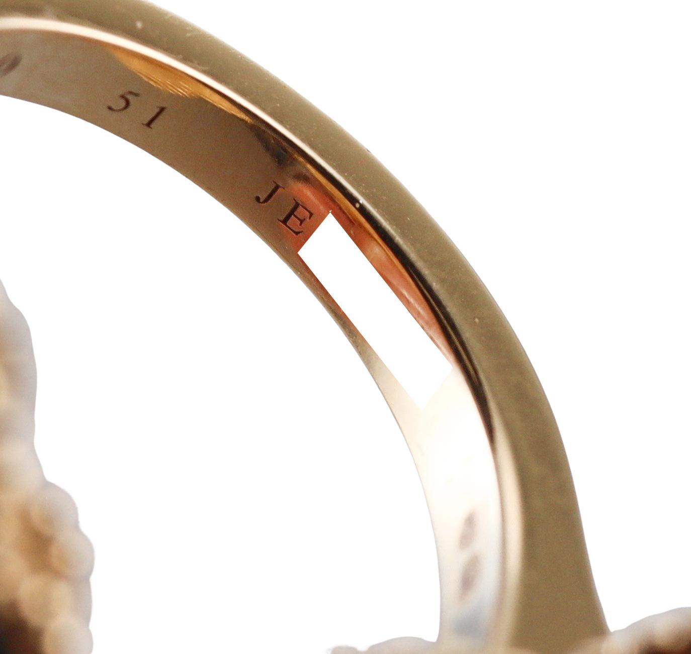 Van Cleef & Arpels Magic Alhambra Malachite Gold Between the Finger Ring