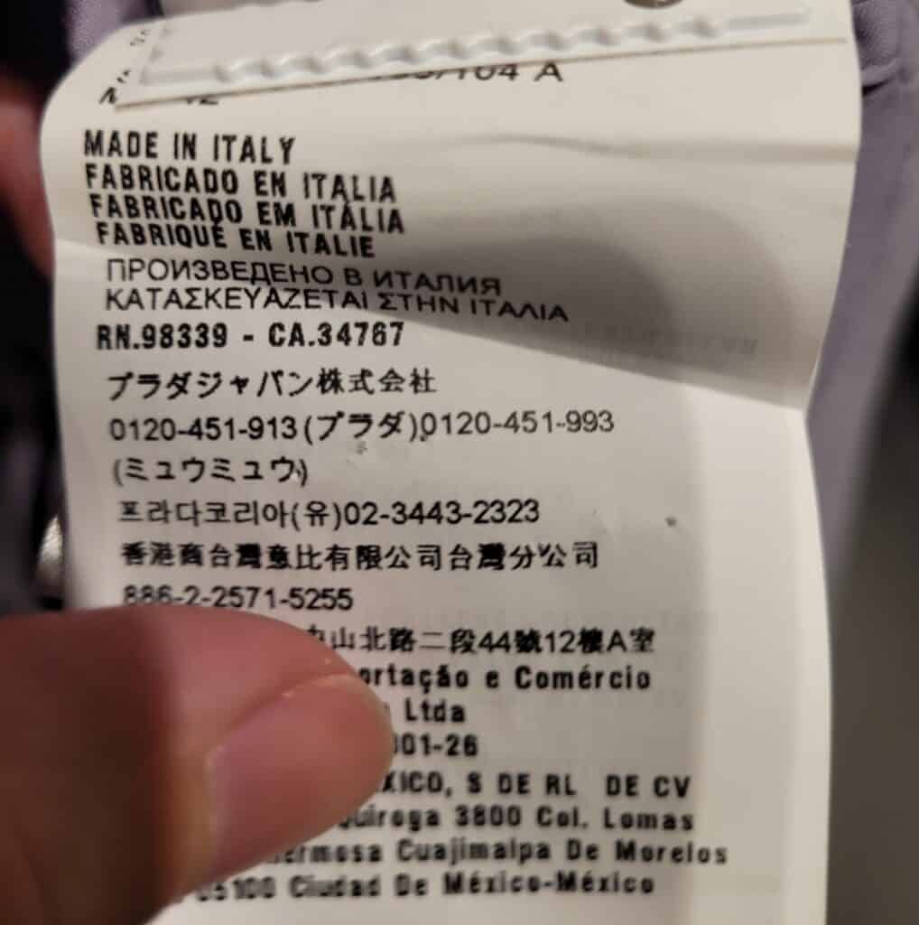 Is Prada Made In Italy