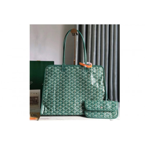 Goyard Hardy PM bag in Green Goyardine Canvas and Decize Taurillon Leather Goyard Hardy PM bag in Green Goyardine Canvas and Decize Taurillon Leather