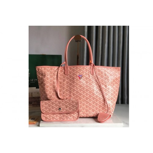 Goyard Saint Louis PM bag in Pink Goyardine Canvas & Chevroches Calfskin