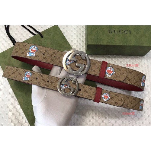 Gucci Doraemon x Gucci 30mm 38mm Belt Supreme canvas Red Leather Gucci Doraemon x Gucci 30mm 38mm Belt Supreme canvas Red Leather