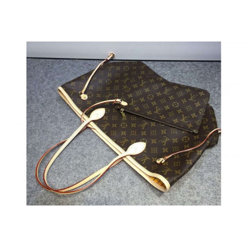 Louis Vuitton M40997 Neverfull MM Bag in Monogram Canvas