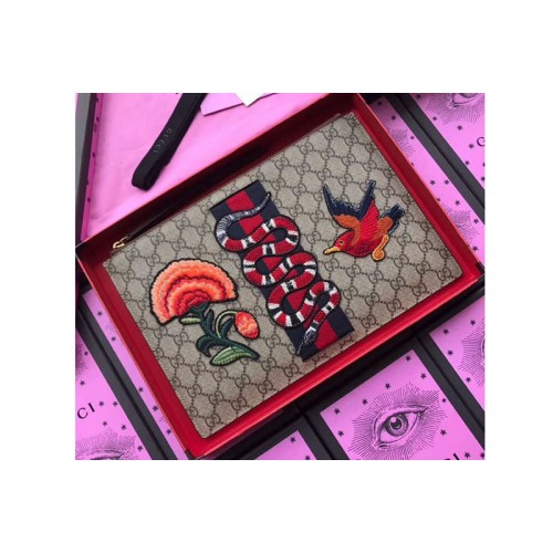 Gucci Supreme pouch Kingsnake Gucci Supreme pouch Kingsnake