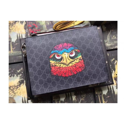 Gucci Supreme pouch with Owl