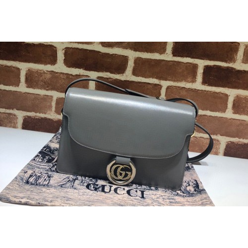 Gucci Small leather shoulder bag Grey textured leather