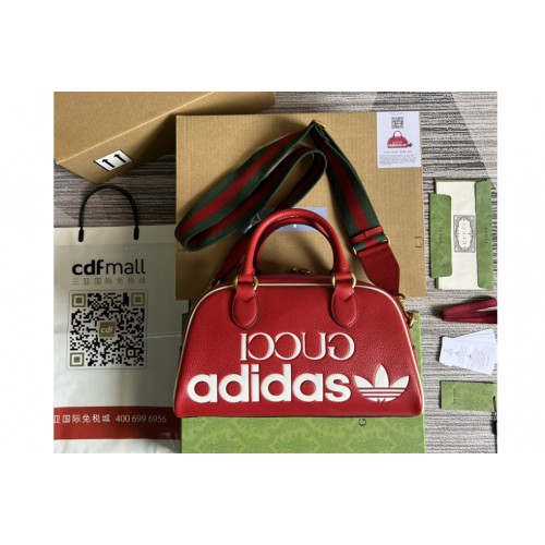 adidas x Gucci mini duffle bag in Red and White leather adidas x Gucci mini duffle bag in Red and White leather