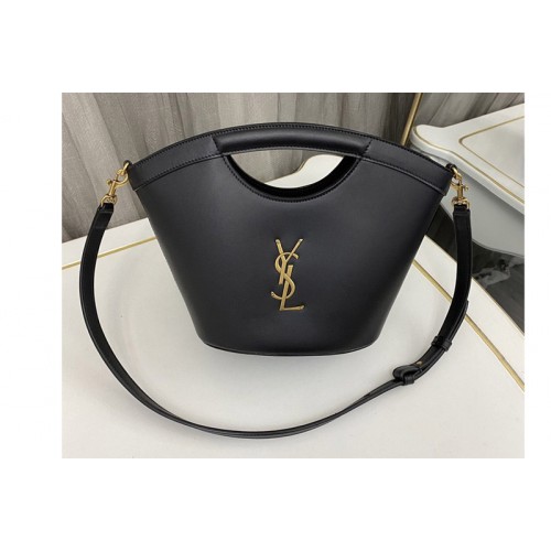 YSL CELIA MINI TOTE bag IN Black SMOOTH LEATHER