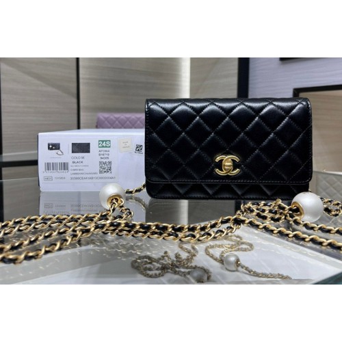Chanel AP3964 Wallet on Chain in Black Lambskin Chanel AP3964 Wallet on Chain in Black Lambskin