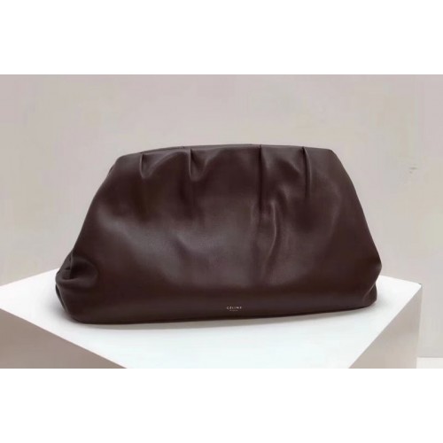 Celine Clasp Clutch Bags Original Calfskin Leather Brown Celine Clasp Clutch Bags Original Calfskin Leather Brown