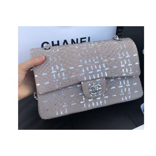 Chanel Original Python Leather Shoulder Bags CF1112 Grey
