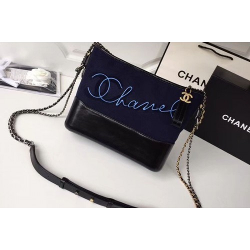 Chanel Original Leather Hobo Bag A93842 Blue