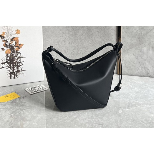 Loewe Mini Hammock Hobo bag in Black classic calfskin