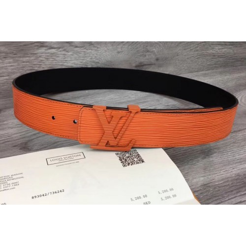 Louis Vuitton M0036U Initiales 40mm Belts in Orange Epi Leather Louis Vuitton M0036U Initiales 40mm Belts in Orange Epi Leather