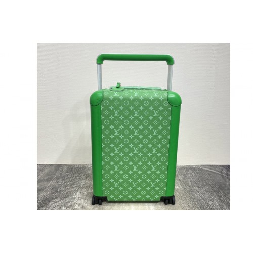 Louis Vuitton M20183 Horizon 55 rolling luggage in Green Taiga cowhide leather and Monogram Pacific coated canvas