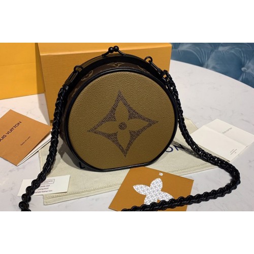 Louis Vuitton M45280 Boursicot Boite Chapeau Bags in Monogram Reverse coated canvas