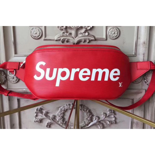 Louis Vuitton M54319 Supreme X Belt Bag in Red Epi Leather Louis Vuitton M54319 Supreme X Belt Bag in Red Epi Leather