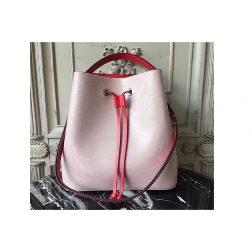 Louis Vuitton M54366 Lockme Bucket Bag in Pink Epi Leather