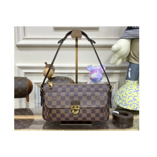 Louis Vuitton M60006 Ravello GM Bag in Damier Ebene Canvas Louis Vuitton M60006 Ravello GM Bag in Damier Ebene Canvas