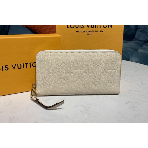 Louis Vuitton M64089 Zippy wallet Creme off-white Monogram Empreinte Leather