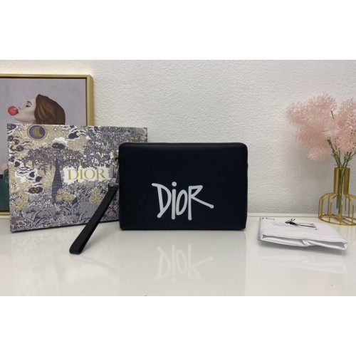 Christian Dior 2OBCA251 Dior pouch in Black Calf Leather Christian Dior 2OBCA251 Dior pouch in Black Calf Leather
