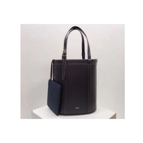 Mulberry Small Wilton Tote Bags Silky Calf Leather Midnight