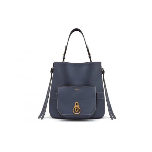 Mulberry Amberley Hobo Bags Blue Silky Calf Mulberry Amberley Hobo Bags Blue Silky Calf