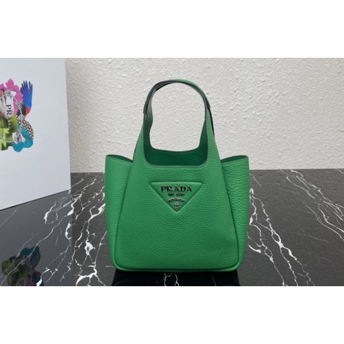Prada 1BA349 Leather mini bag in Green Togo Leather