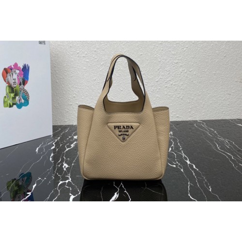 Prada 1BA349 Leather mini bag in Apricot Togo Leather