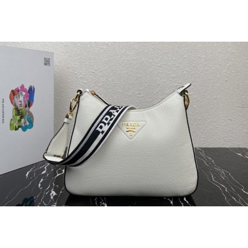 Prada 1BC178 Leather bag in White Leather