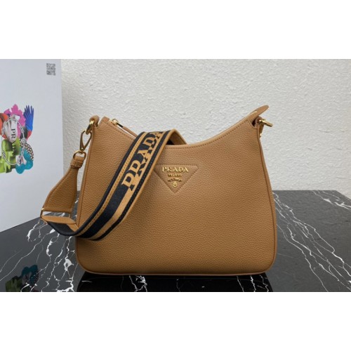 Prada 1BC178 Leather bag in Caramel Leather