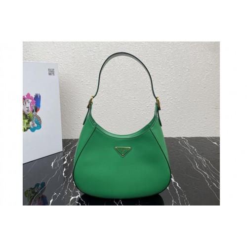 Prada 1BC179 Leather shoulder bag in Green Leather