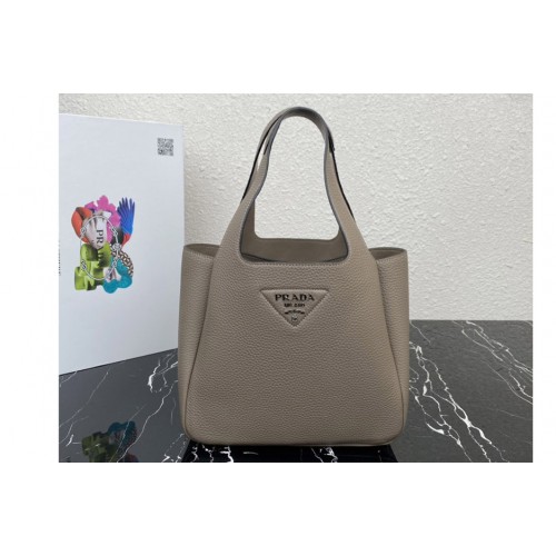 Prada 1BG335 Medium leather tote Bag in Grey Leather Prada 1BG335 Medium leather tote Bag in Grey Leather