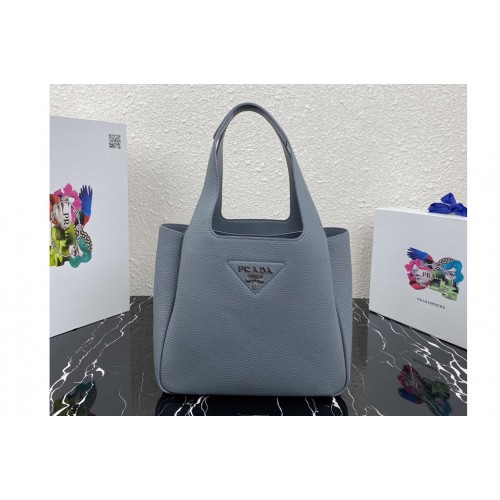 Prada 1BG335 Medium leather tote Bag in Blue Leather Prada 1BG335 Medium leather tote Bag in Blue Leather