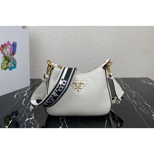 Prada 1BH193 Leather shoulder bag in White Leather Prada 1BH193 Leather shoulder bag in White Leather