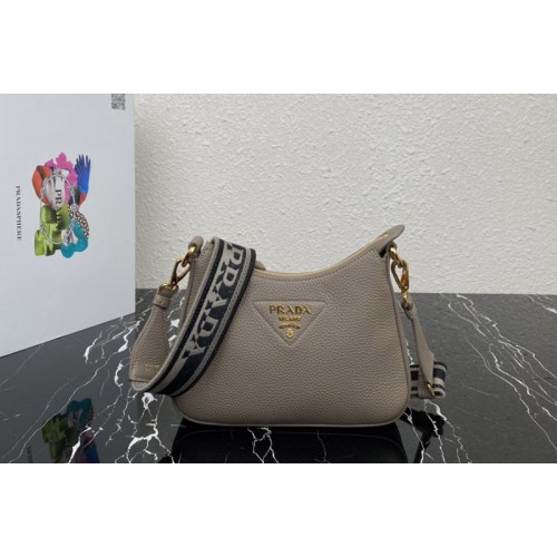 Prada 1BH193 Leather shoulder bag in Grey Leather Prada 1BH193 Leather shoulder bag in Grey Leather
