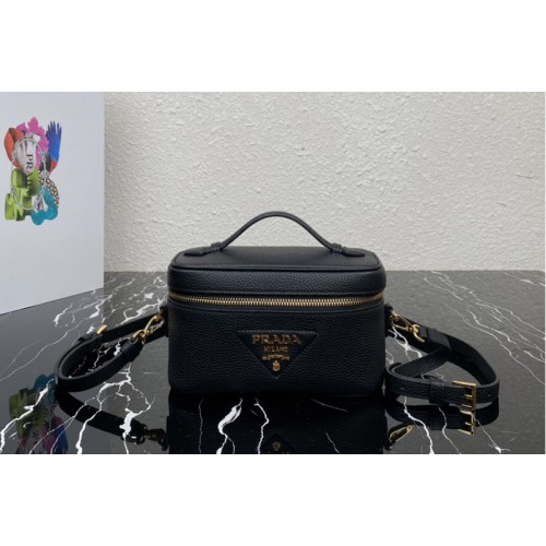 Prada 1BH202 Leather mini-bag in Black Leather Prada 1BH202 Leather mini-bag in Black Leather