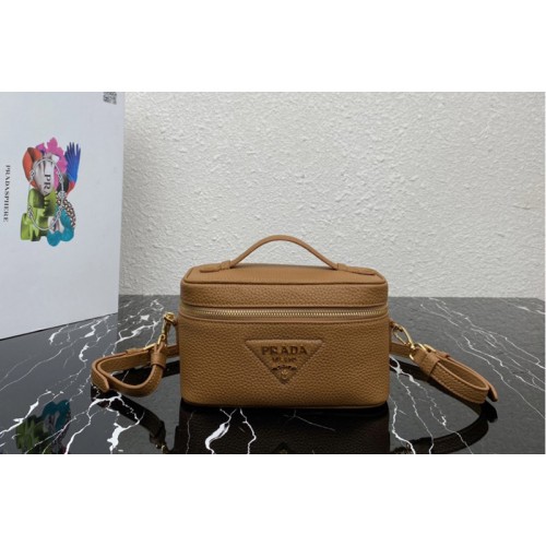 Prada 1BH202 Leather mini-bag in Caramel Leather Prada 1BH202 Leather mini-bag in Caramel Leather