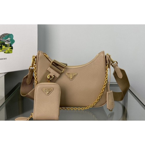 Prada 1BH204 Prada Re-Edition 2005 Saffiano leather bag in Sand Leather