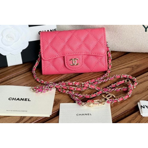 Chanel Mini Bumbag Bag in Pink Grained Calfskin Chanel Mini Bumbag Bag in Pink Grained Calfskin