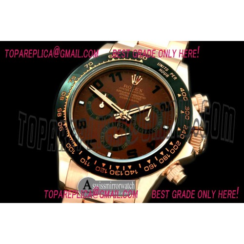 Rolex Daytona 2013 RG/RG Brown Num A-7750 Sec@6 Rolex Daytona 2013 RG/RG Brown Num A-7750 Sec@6