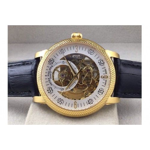 Patek Philippe Calastrava Skeleton YG/LE White A2824 Patek Philippe Calastrava Skeleton YG/LE White A2824