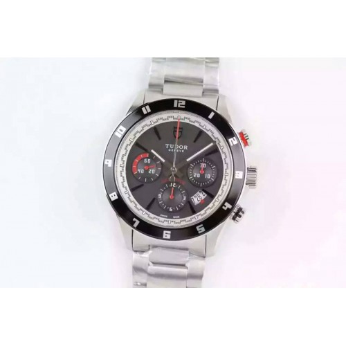 Tudor Grantour 42mm SS/SS Black Dail A7750