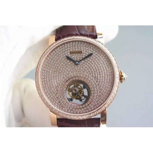 Calibre de Cartier Tourbillon RG/LE Full Diamond
