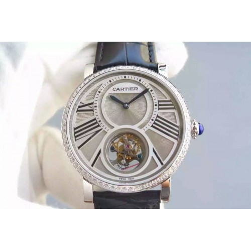Calibre de Cartier Tourbillon SS/LE Grey Dial