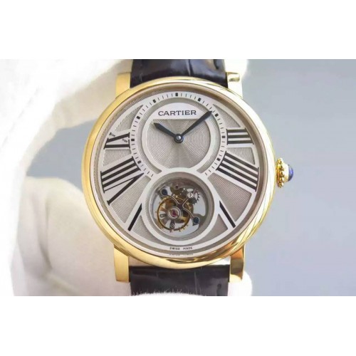 Calibre de Cartier Tourbillon YG/LE Grey Dial