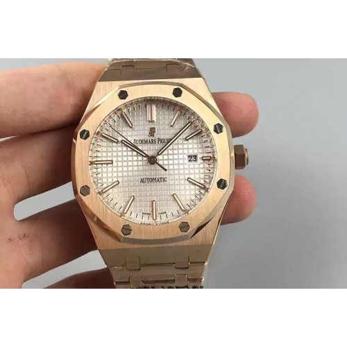 Audemars Piguet Royal Oak 41mm 15400 V6F 1:1 Best Edition RG/RG White Dial A3120 Audemars Piguet Royal Oak 41mm 15400 V6F 1:1 Best Edition RG/RG White Dial A3120