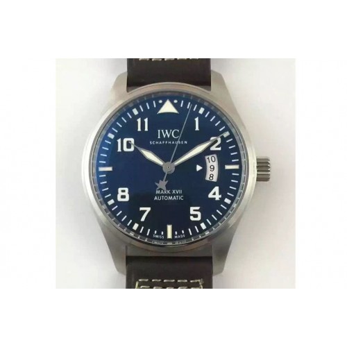 IWC Mark XVII Le Petit Prince V6F 1:1 Best Edition on Brown Leather Strap A2892